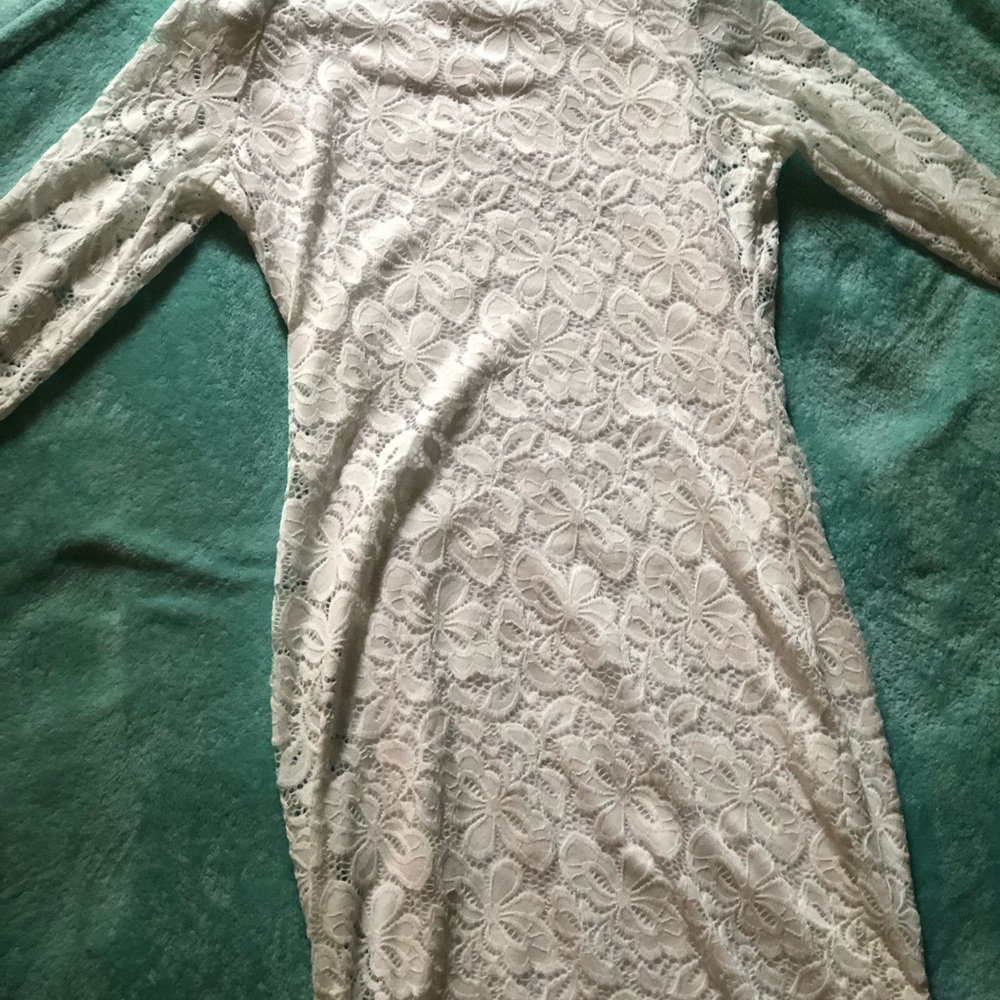 White lace dress!